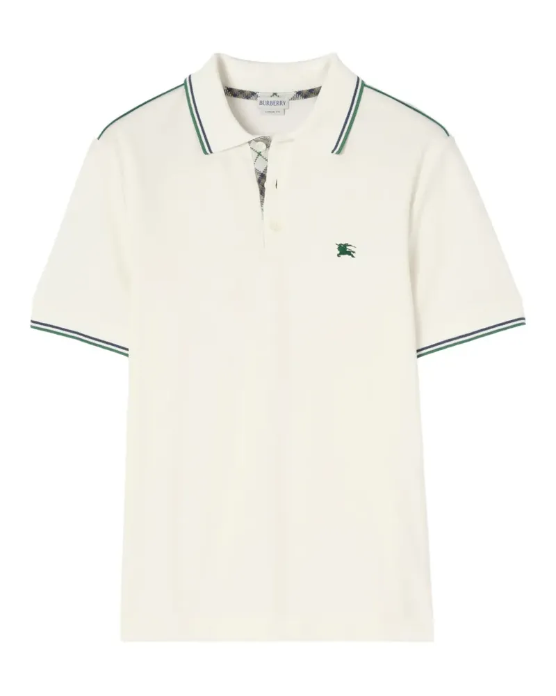 Burberry cotton-blend tennis polo shirt - Weiß Weiß