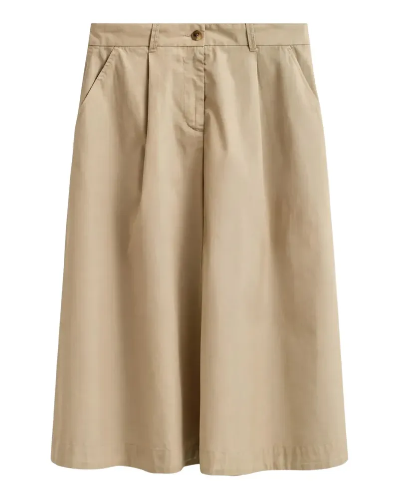 Gant Plisseerock in A-Linie - Nude Nude