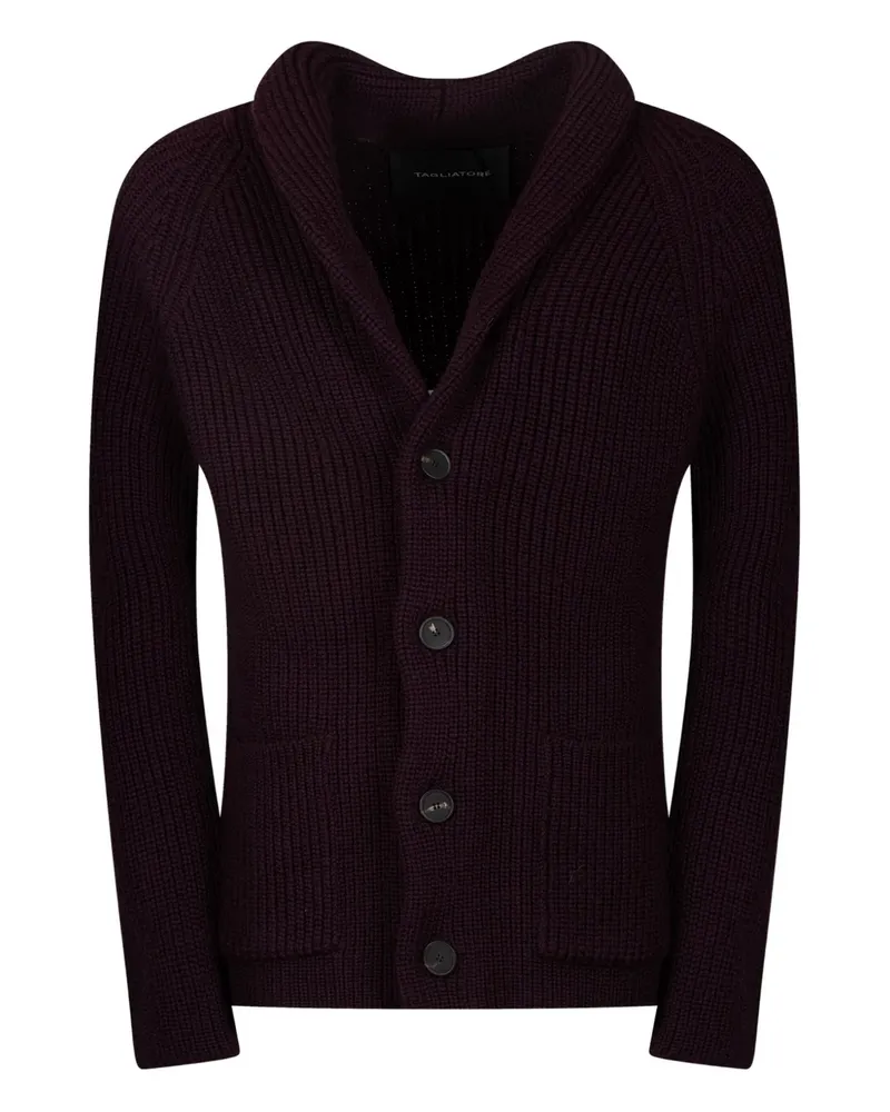 Tagliatore Cardigan mit Schalkragen - Violett Violett