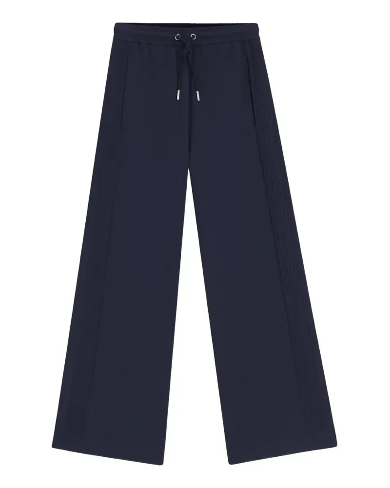 HUGO BOSS relaxed-fit tracksuit bottoms with piping details - Blau Blau
