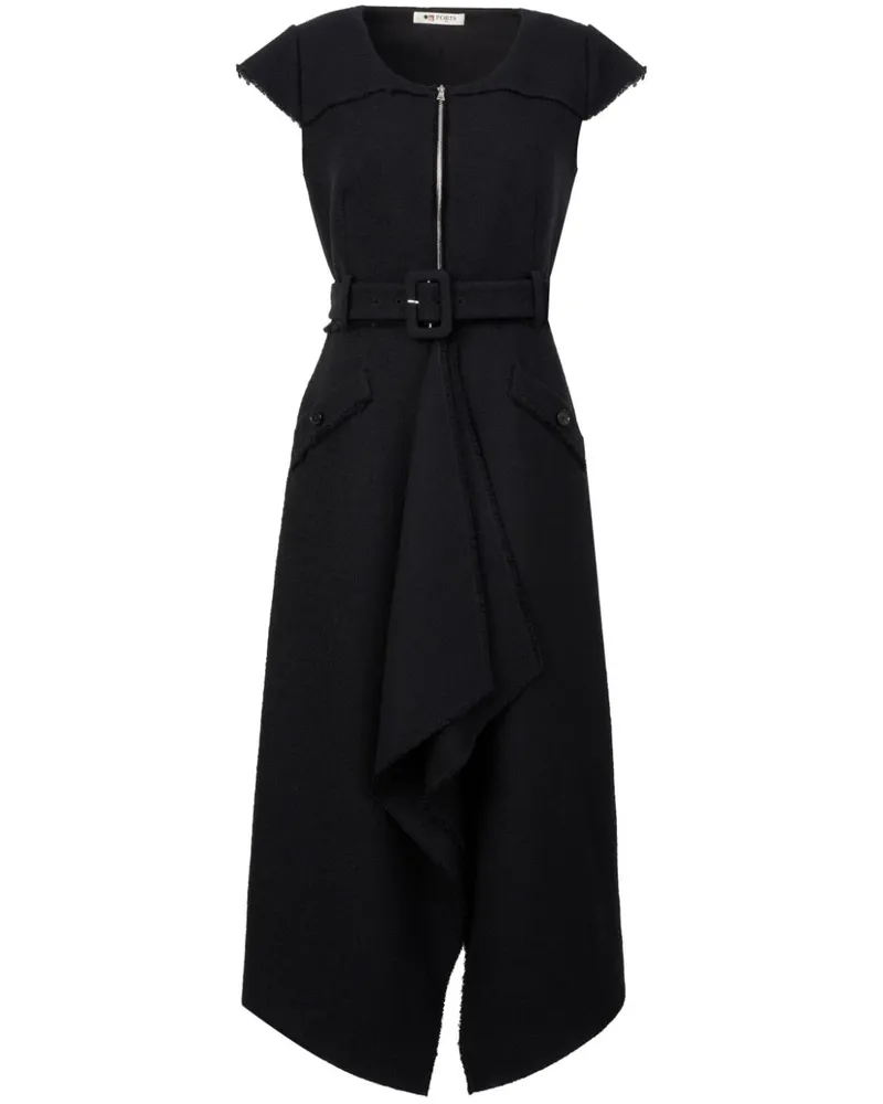 Ports 1961 Kleid mit kurzen Ärmeln - Schwarz Schwarz