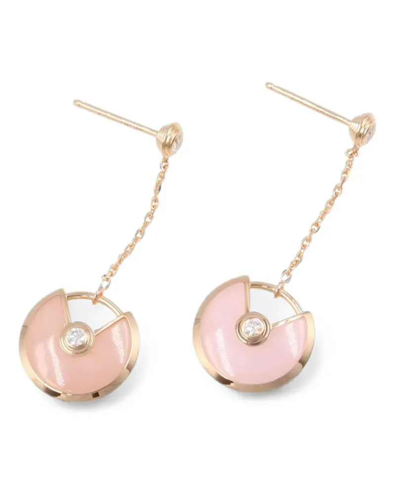 Cartier 2010s Amulet diamond and opal earrings - Rosa Rosa