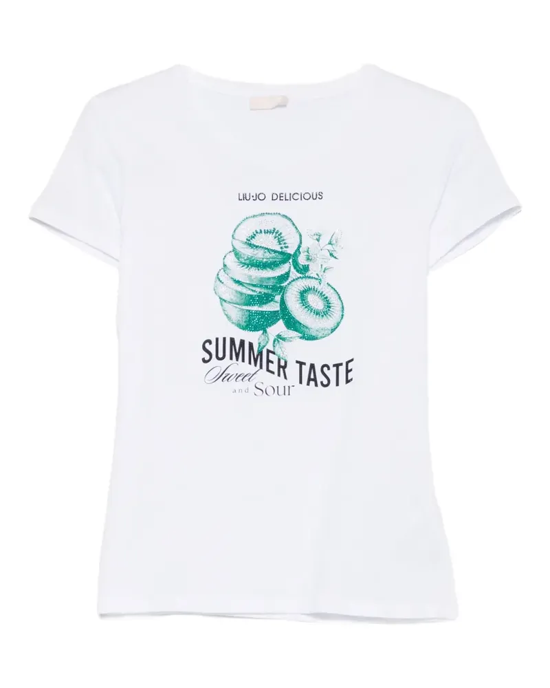 Liu Jo T-Shirt mit Print - Weiß Weiß