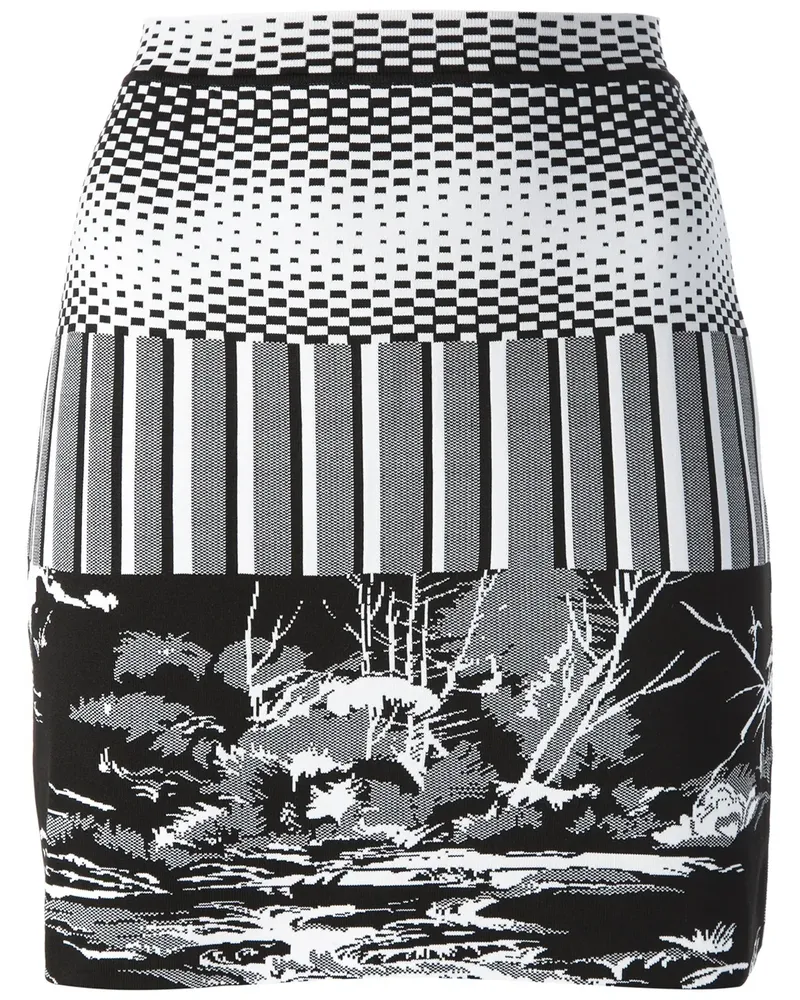 Balenciaga landscape mini skirt - Weiß Weiß