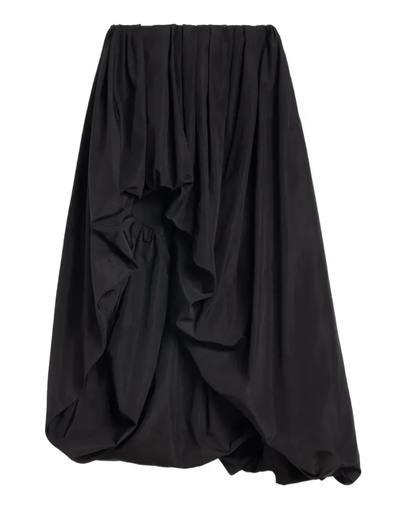 Jil Sander lightweight taffeta skirt - Schwarz Schwarz
