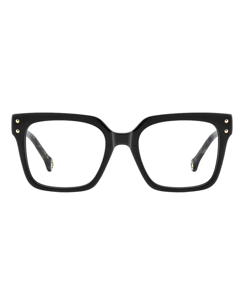 Carolina Herrera New York Brille mit eckigem Gestell - Schwarz Schwarz