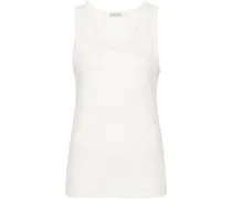 Tanktop mit Logo-Stickerei - Nude