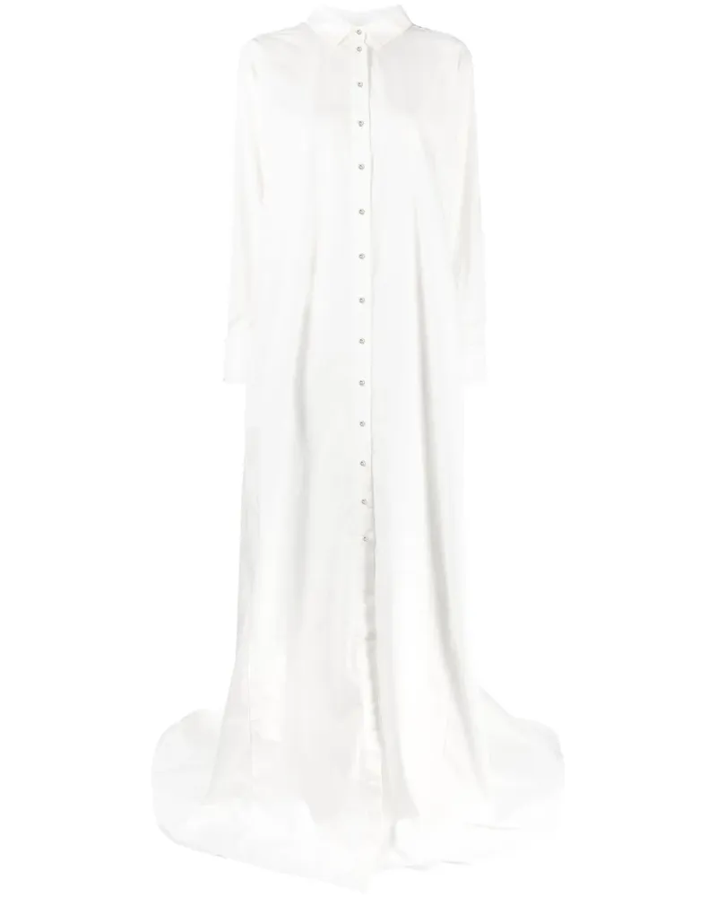 Marques ' Almeida Hemdkleid mit Falten - Weiß Weiß
