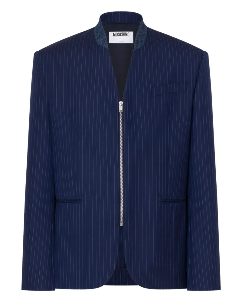 Moschino Sakko mit Nadelstreifen - Blau Blau