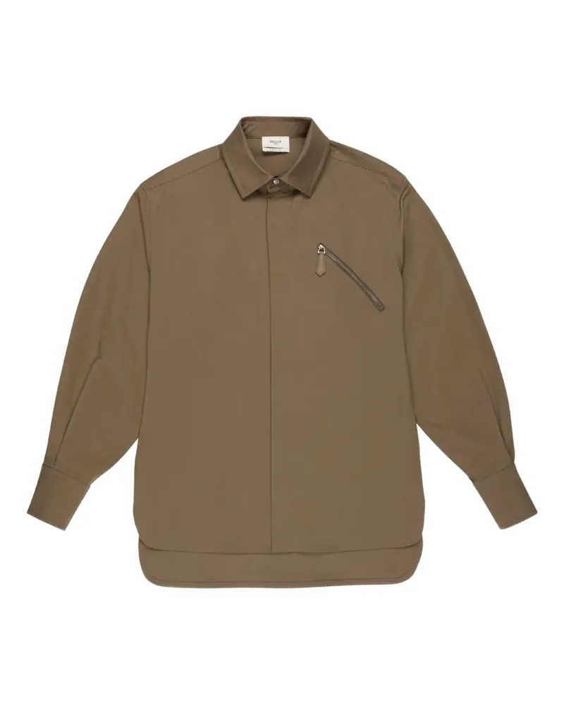 Bally Hemd mit Reißverschlusstaschen - Nude Nude