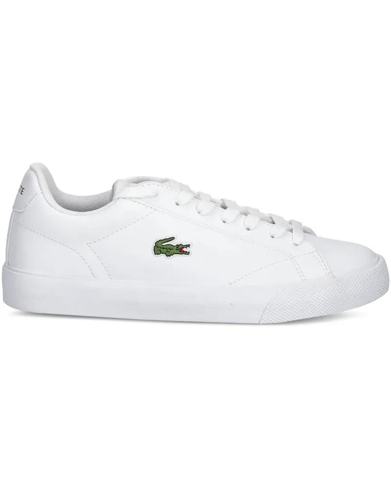 Lacoste Sneakers mit Kroko-Optik - Weiß Weiß