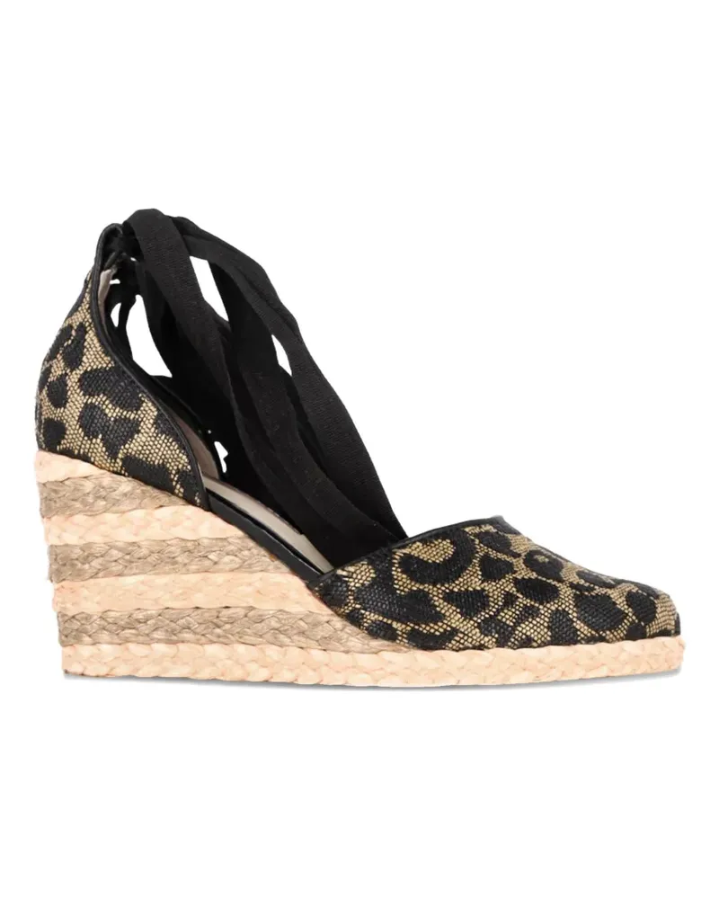Sophia Webster printed wedge espadrilles - Schwarz Schwarz