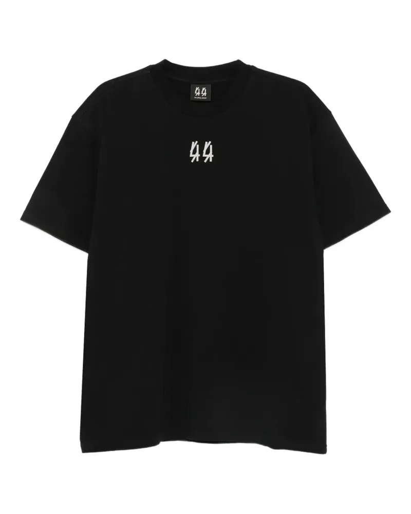 44 LABEL GROUP logo-print short-sleeve T-shirt - Schwarz Schwarz
