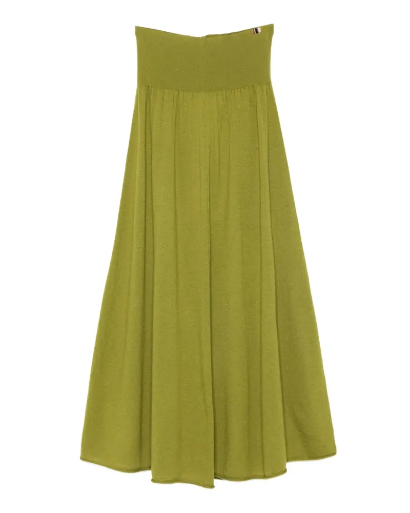 extreme cashmere Seduce ribbed midi skirt - Grün Grün