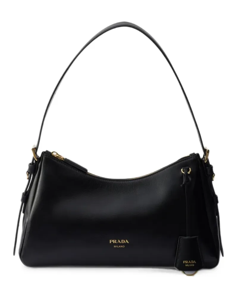 Prada Aimée medium leather shoulder bag - Schwarz Schwarz