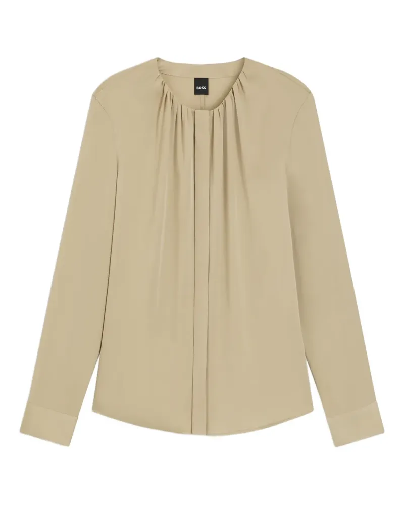 HUGO BOSS long-sleeve blouse - Nude Nude