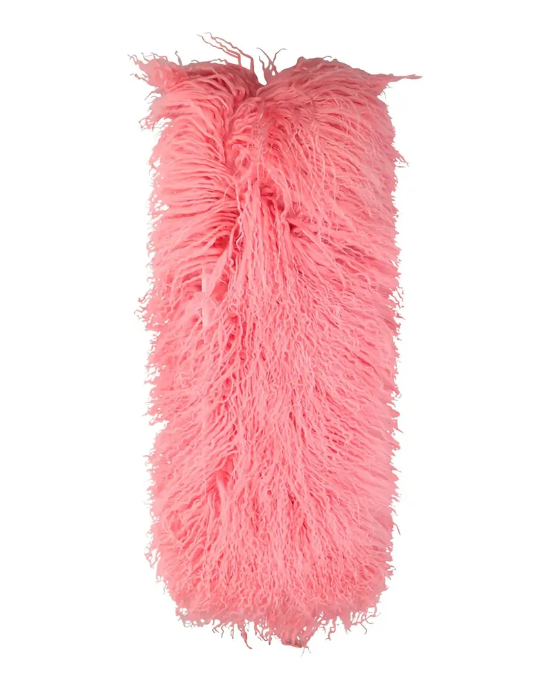 Des Phemmes Mongolian-fur scarf - Rosa Rosa