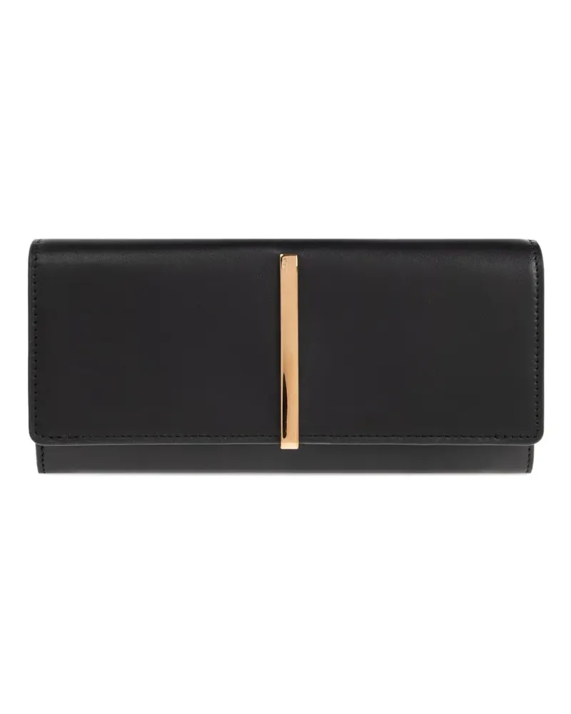 TOD'S Portemonnaie mit Logo - Schwarz Schwarz