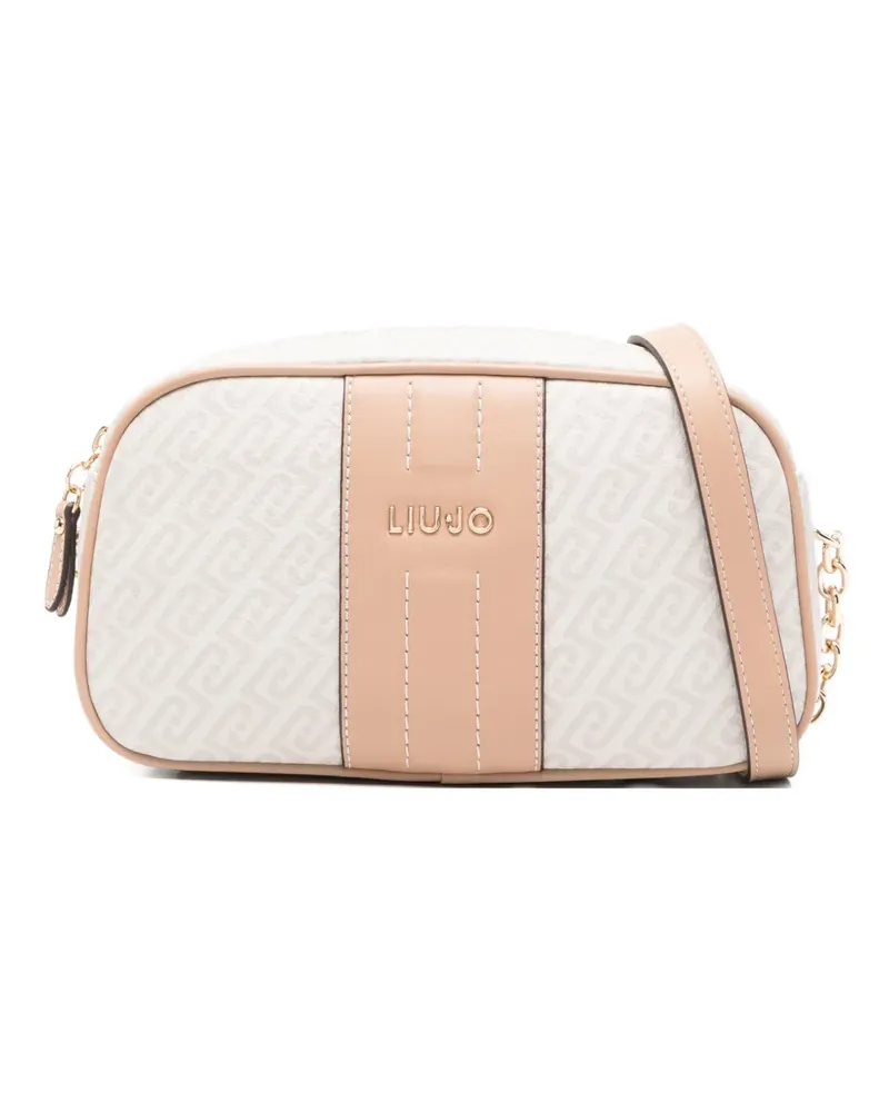 Liu Jo pattern zip cross body bag - Nude Nude
