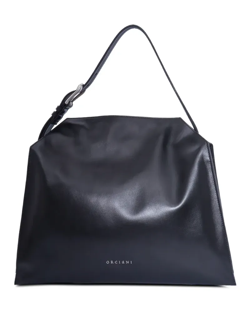 Orciani medium Trinity Jungle leather shoulder bag - Schwarz Schwarz
