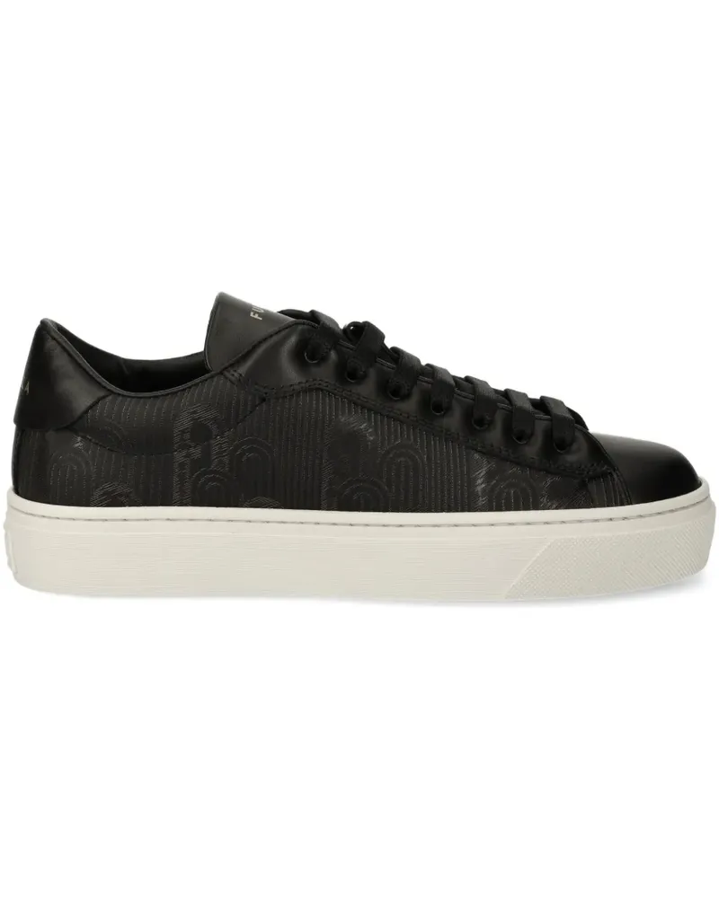 Furla Sneakers mit Prägung - Schwarz Schwarz