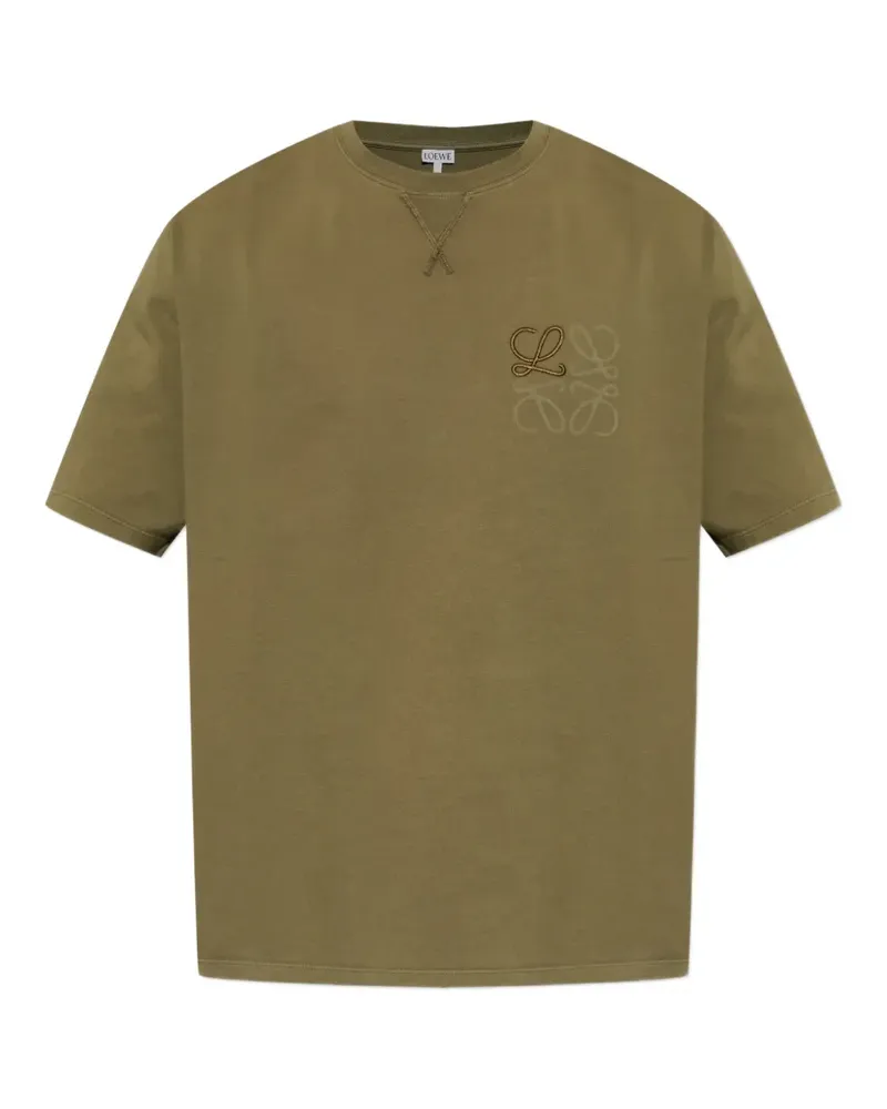 Loewe embroidered T-shirt - Grün Grün