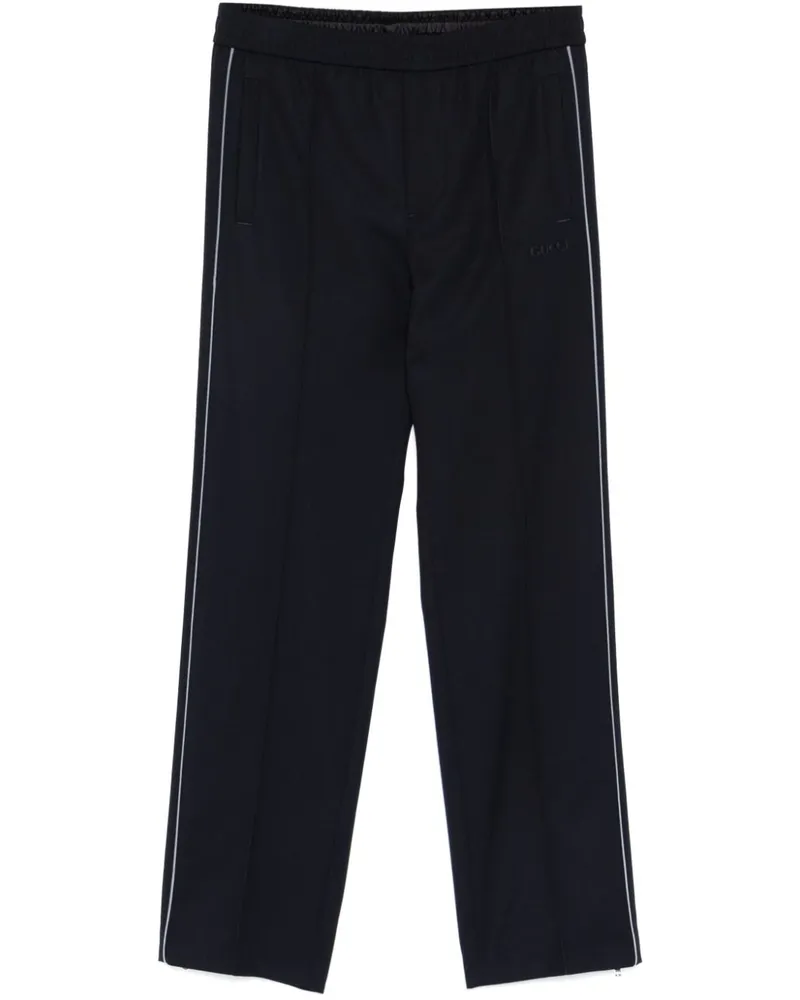 Gucci Hose mit Logo-Patch - Blau Blau