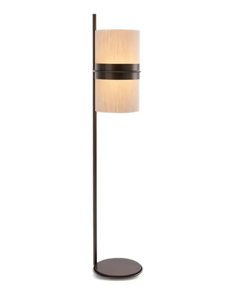 Trussardi cylindrical-shade floor lamp - Braun Braun