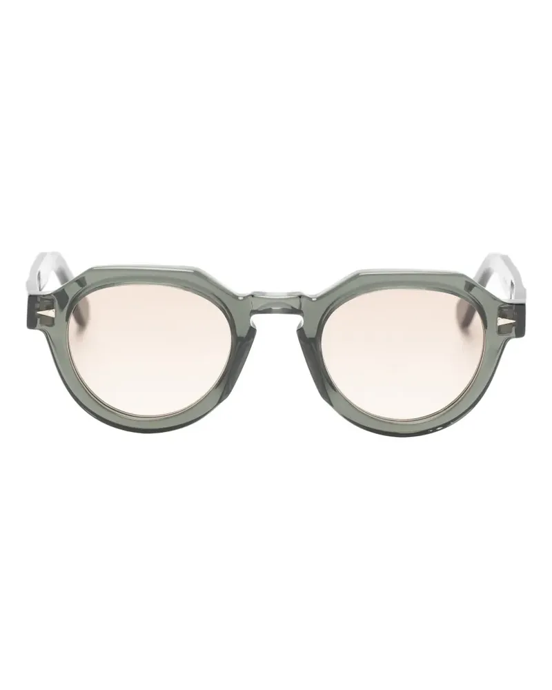 AHLEM Grenelle Sonnenbrille mit geometrischen Gestell - Grau Grau