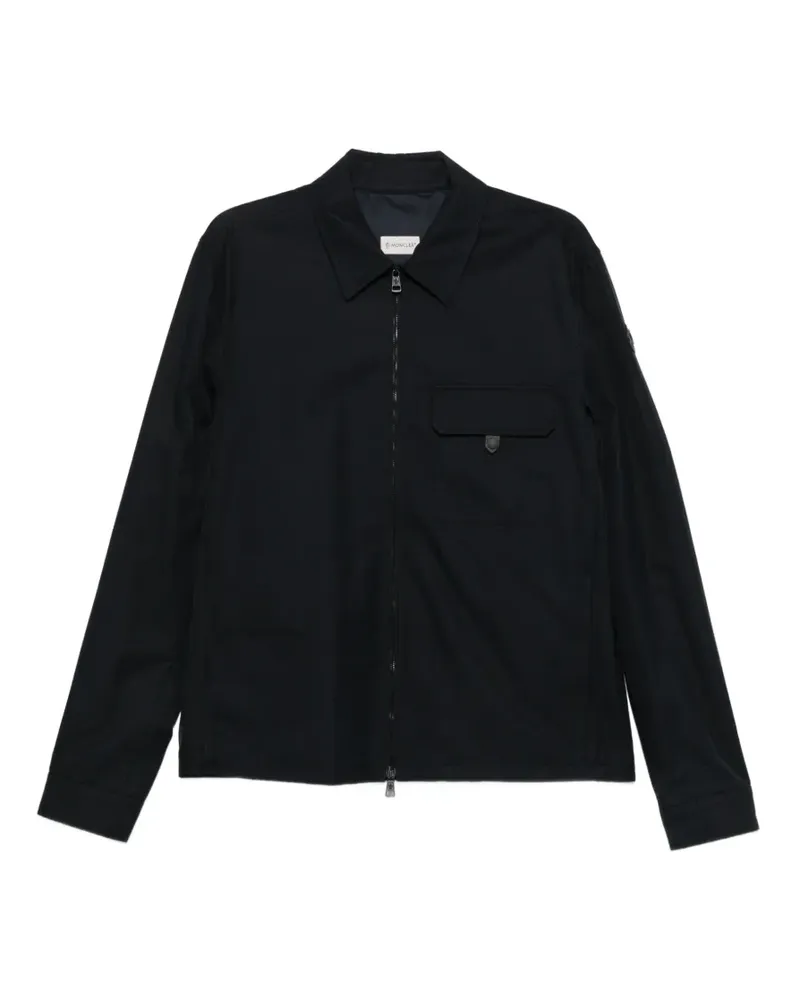Moncler chest-pocket zip jacket - Blau Blau