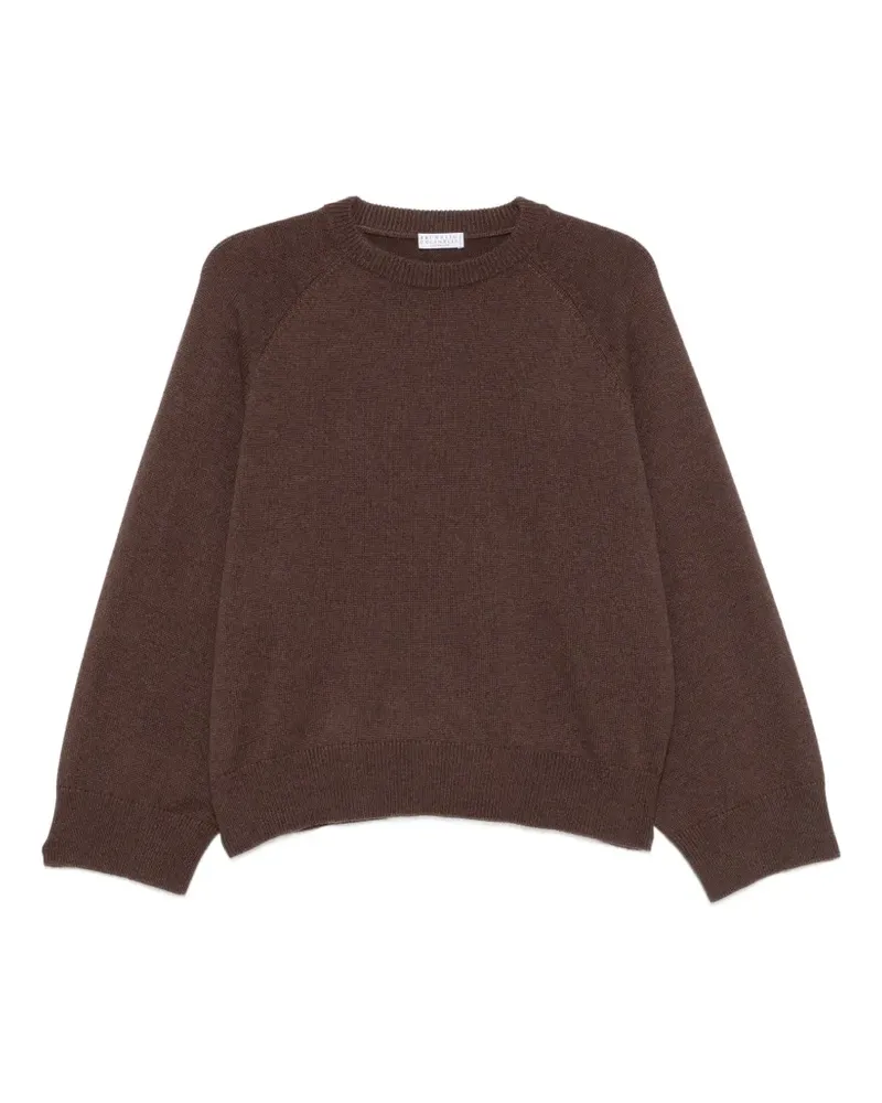 Brunello Cucinelli Pullover mit Raglanärmeln - Braun Braun