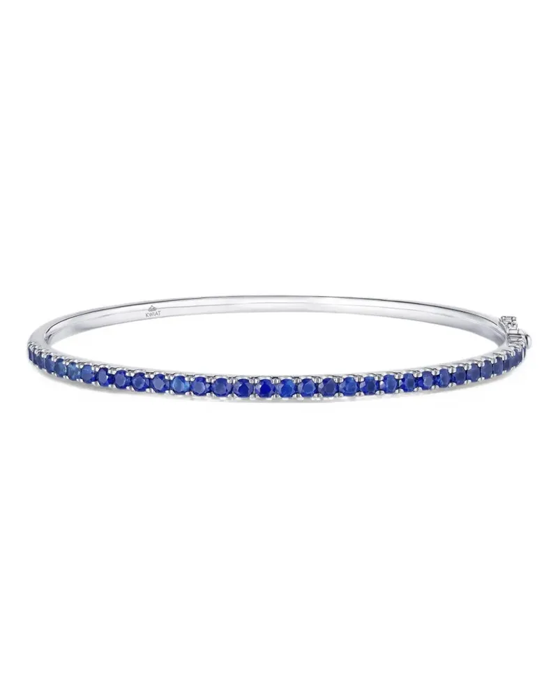 KWIAT Stapelbarer Armreif mit blauem Saphir - Silber Silber
