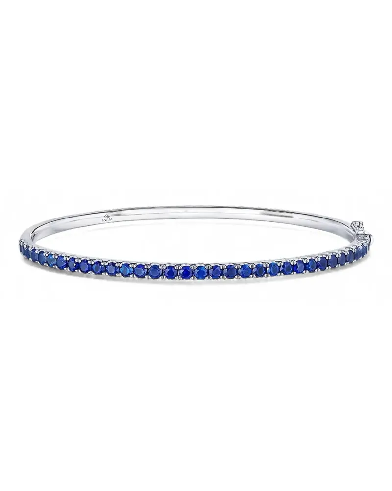 KWIAT Stapelbarer Armreif mit blauem Saphir - Silber Silber