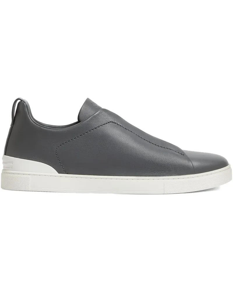 Ermenegildo Zegna Sneakers aus Leder - Grau Grau