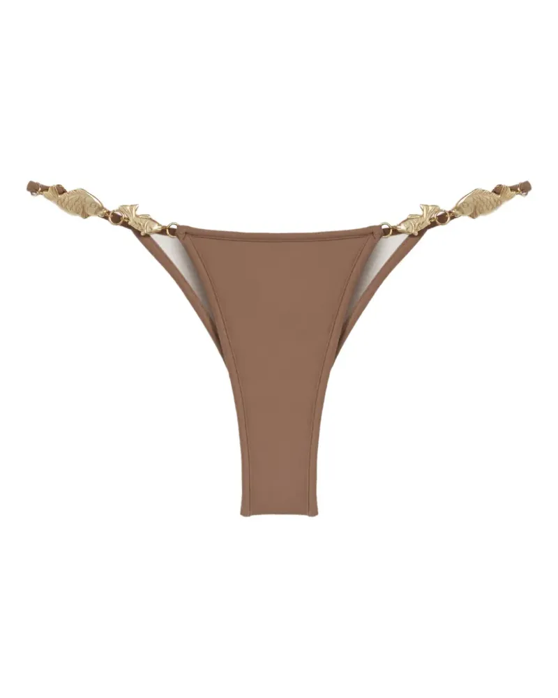 Reina Olga fish-charm bikini bottom - Braun Braun