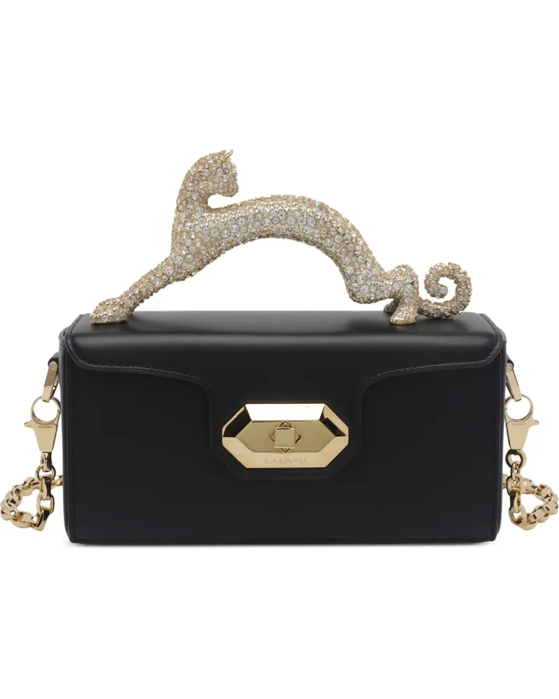 Lanvin Nano Pencil Cat Clutch - Schwarz Schwarz