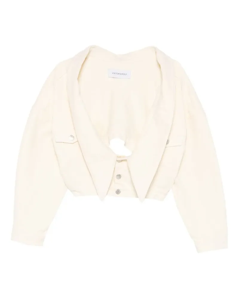 Viktor & Rolf Geknöpfte Jeansjacke - Nude Nude