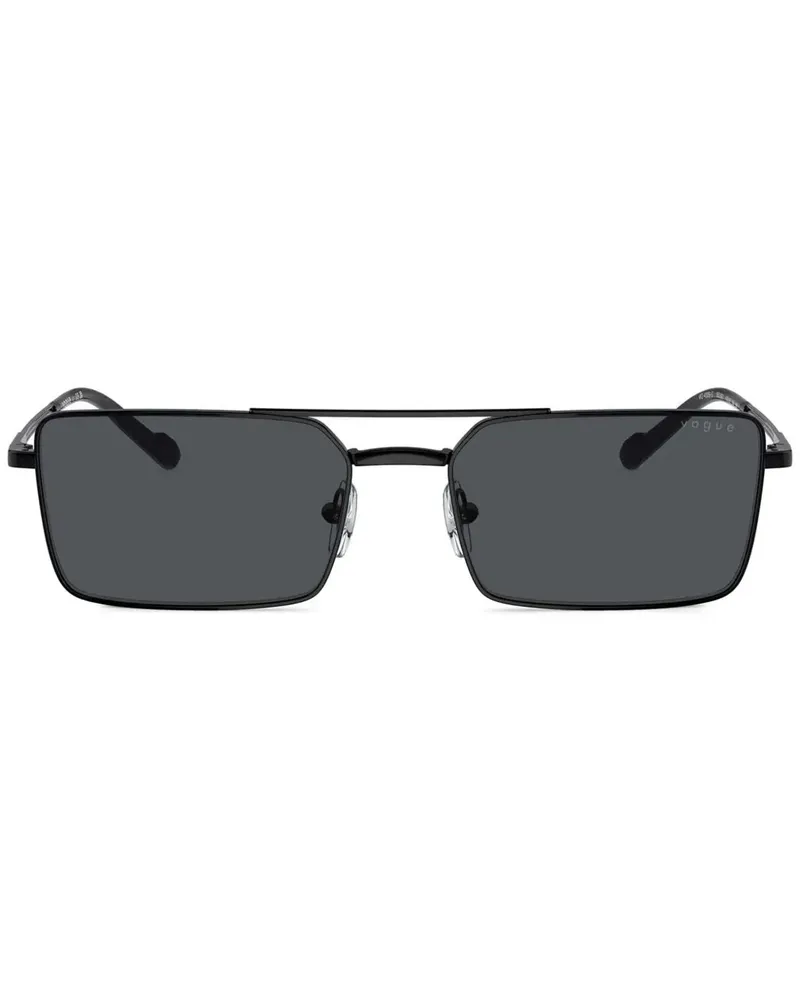 Vogue Sonnenbrille mit eckigem Gestell - Schwarz Schwarz