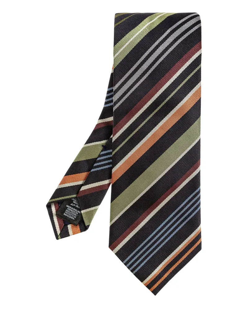 Paul Smith striped tie - Schwarz Schwarz
