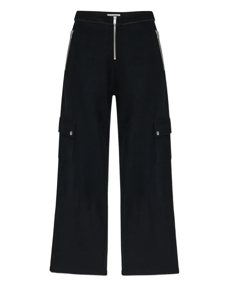 Jil Sander Hose mit Reißverschluss - Schwarz Schwarz