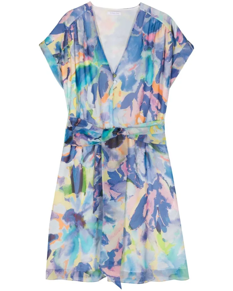 Patrizia Pepe Arty Splash Minikleid - Blau Blau