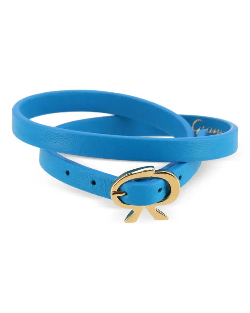 Gianvito Rossi Gürtel mit Schleifenschnalle - Blau Blau