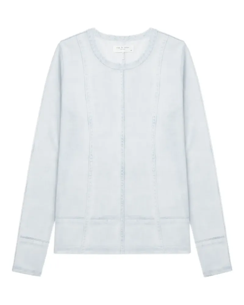 Rag & Bone Langarmshirt mit Nahtdetail - Blau Blau
