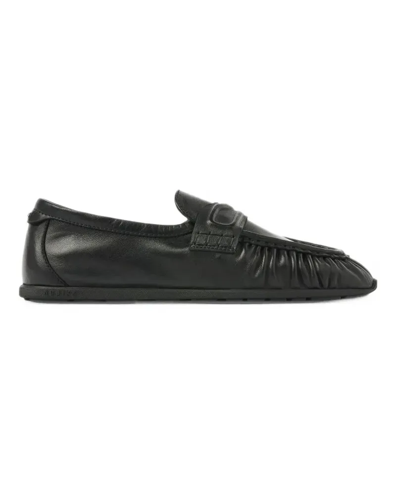 Nubikk Riley Mio ruched loafers - Schwarz Schwarz