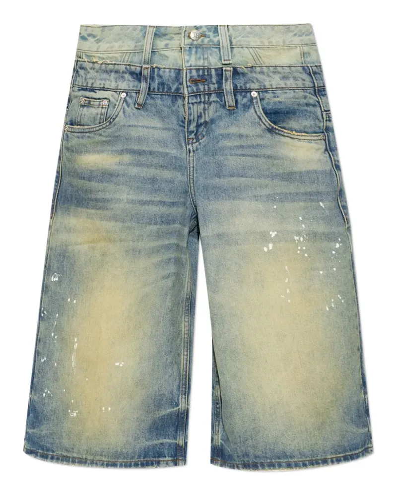 MISBHV layered denim shorts - Blau Blau