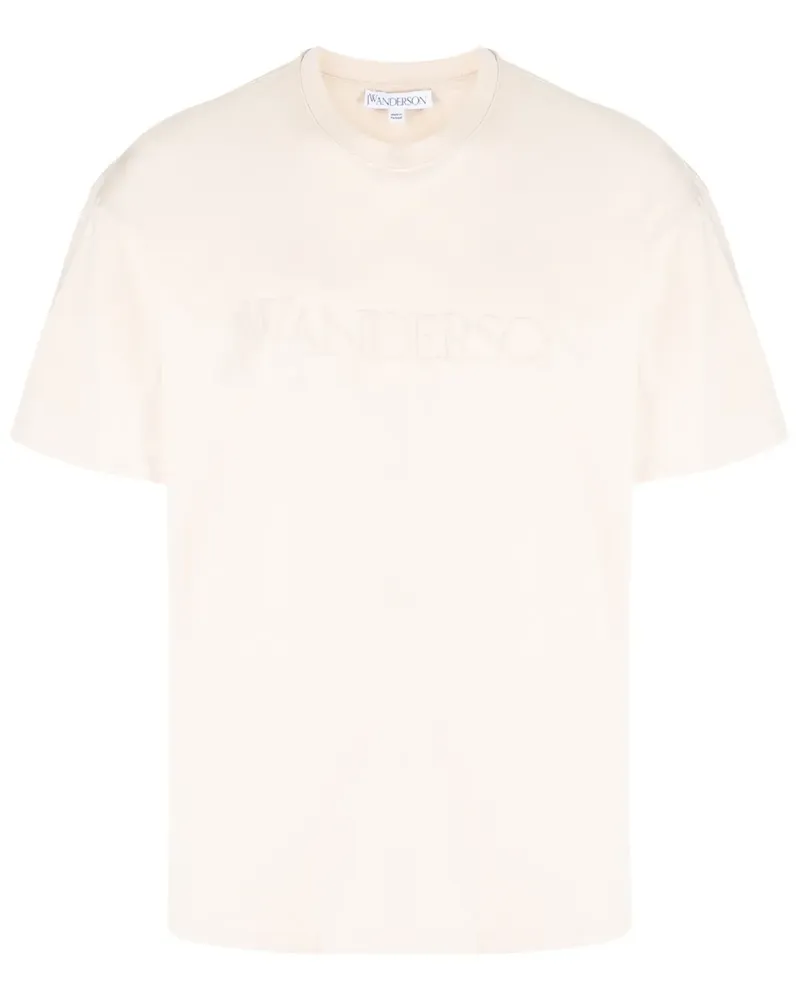 J.W.Anderson T-Shirt mit Logo-Prägung - Nude Nude