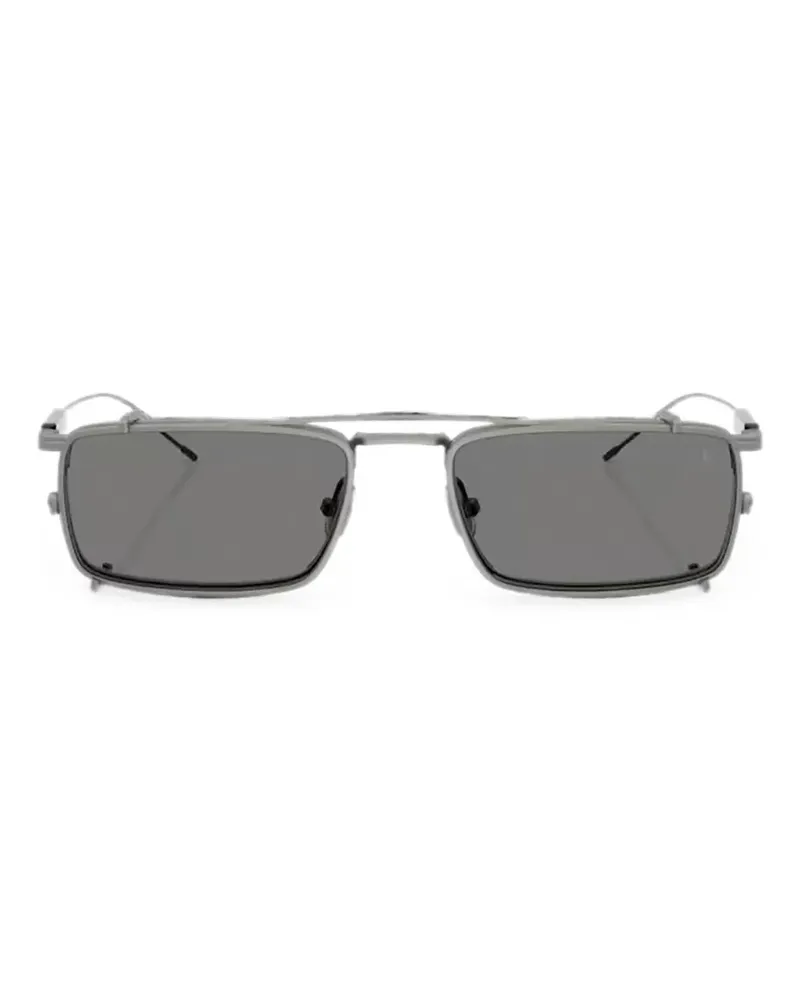 Brunello Cucinelli Sonnenbrille mit eckigem Gestell - Grau Grau