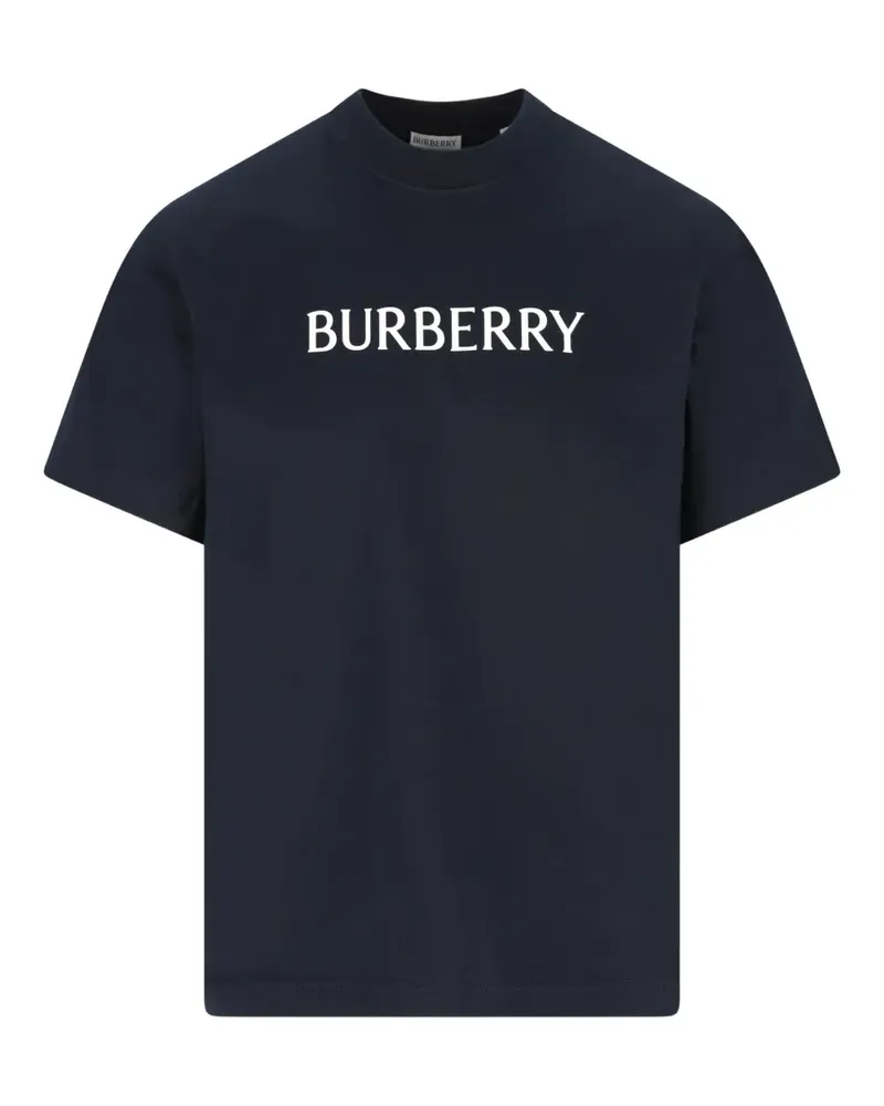 Burberry logo cotton T-shirt - Blau Blau