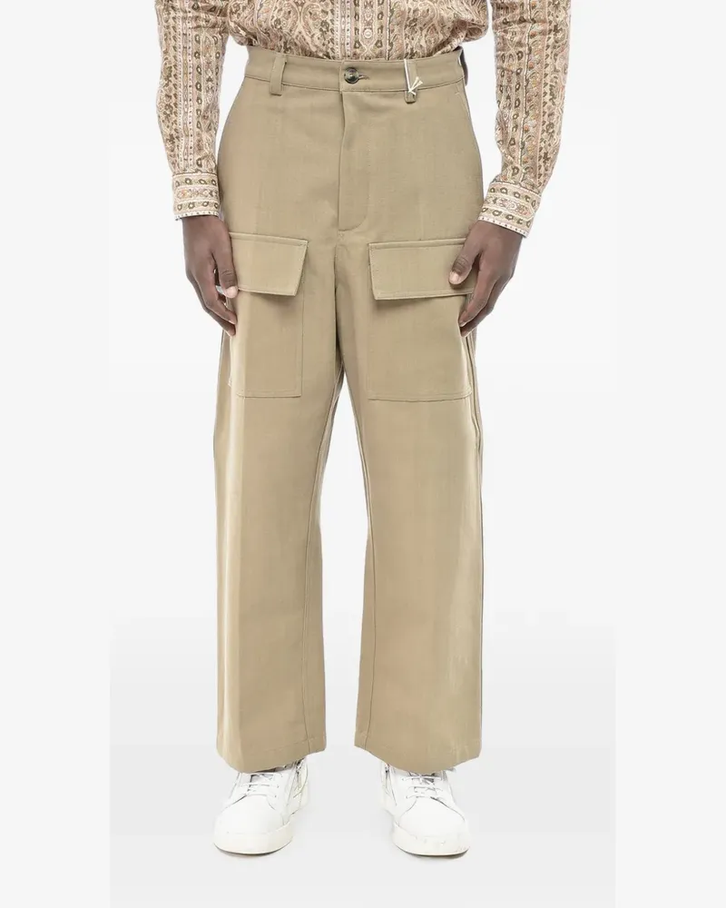 Valentino Garavani patch-pocket cargo trousers - Nude Nude