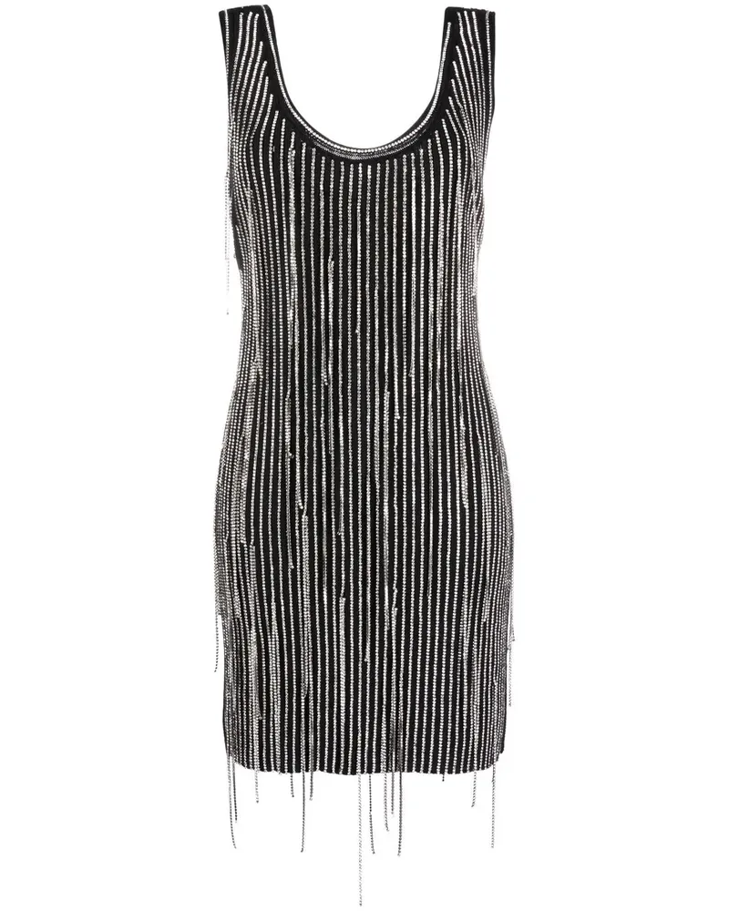 Philosophy Di Lorenzo Serafini Schulterfreies Kleid mit Kristallen - Schwarz Schwarz